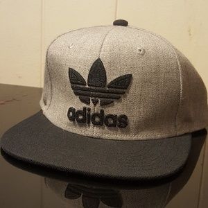 Adidas Black and Grey adjustable snapback hat